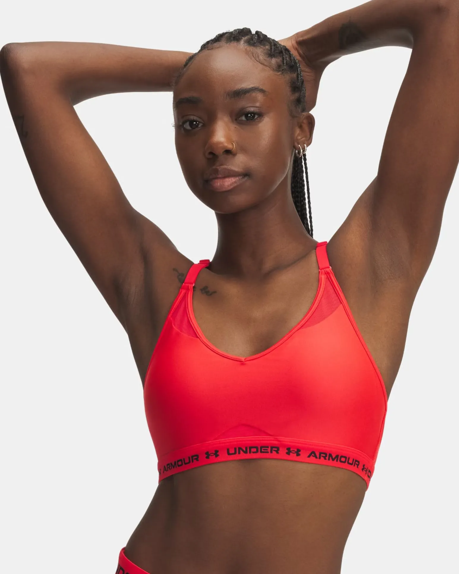 UNDER ARMOUR - REGGISENO SPORTIVO CROSSBACK LOW BRA ULTIMAT ROSSO DA DONNA, 1386424_0714