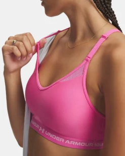 UNDER ARMOUR - REGGISENO SPORTIVO CROSSBACK LOW BRA ROSA DA DONNA, 1386424_0637