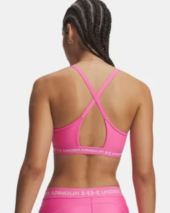 UNDER ARMOUR  - REGGISENO SPORTIVO CROSSBACK LOW BRA ROSA DA DONNA,  1386424_0637