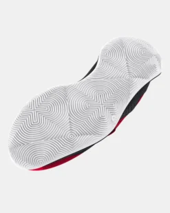 UNDER ARMOUR - Scarpa da basket uomo rossa e nera in mesh traspirante - JET '23