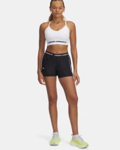 UNDER ARMOUR  - SHORT TECH PLAY UP 2IN1 NERI CON DETTAGLI BIANCHI DA DONNA,  1389895_0001