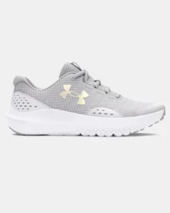 UNDER ARMOUR - SNEAKERS JUNIOR GGS SURGE 4 GS GRIGIE E BIANCHE DAL 35.5 AL 38,  3027108_0100