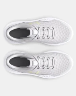 UNDER ARMOUR - SNEAKERS JUNIOR GGS SURGE 4 GS GRIGIE E BIANCHE DAL 35.5 AL 38, 3027108_0100