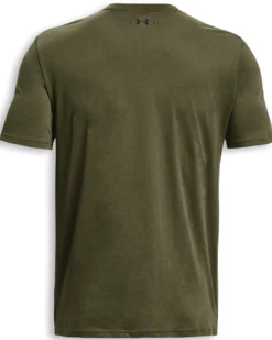 UNDER ARMOUR- T-SHIRT MEZZA MANICA SPORTSTYLE  VERDE SCURO DA UOMO, 1326799_0390