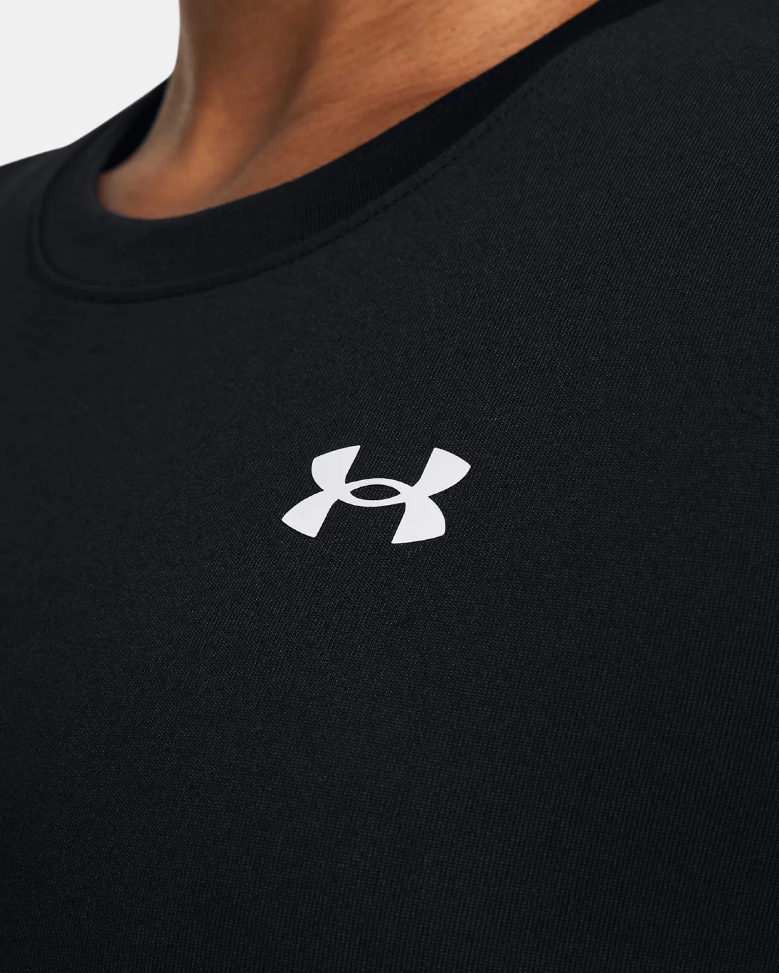 UNDER ARMOUR -T-SHIRT MEZZA MANICA TECH SSC - SOLID NERA DA DONNA, 1384231_0001