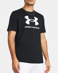 UNDER ARMOUR- T-SHIRT MEZZA MANICA SPORTSTYLE LOGO UPDATE SS NERA DA UOMO, 1382911_0001