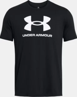 UNDER ARMOUR- T-SHIRT MEZZA MANICA SPORTSTYLE LOGO UPDATE SS NERA DA UOMO, 1382911_0001