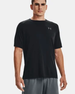 UNDER ARMOUR -T-SHIRT MEZZA MANICA TECH 2.0 SS NERA DA UOMO, 1326413_0001