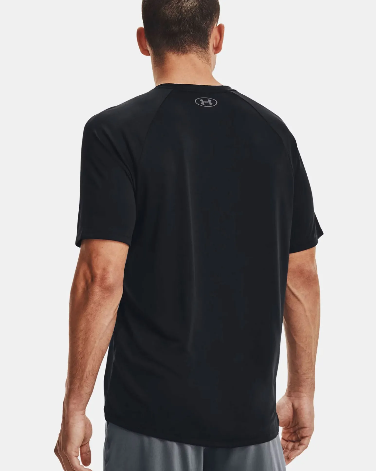 UNDER ARMOUR -T-SHIRT MEZZA MANICA TECH 2.0 SS NERA DA UOMO, 1326413_0001