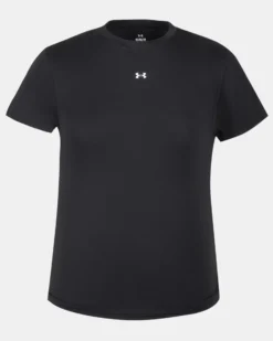 UNDER ARMOUR -T- SHIRT MEZZA MANICA MOTION FITTED SS NERA DA DONNA, 6013774_0623