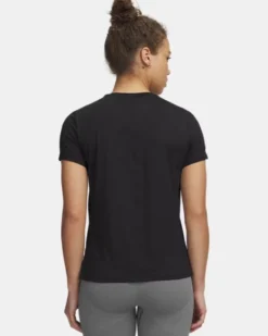 UNDER ARMOUR- T-SHIRT MEZZA MANICA UA VANISH SS ULTIMATE NERA DA DONNA, 6010870_0008