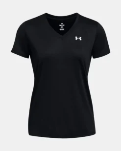 UNDER ARMOUR - T-SHIRT MEZZA MANICA TECH PIXELATE SSC NERA DA DONNA, 1384229_0001