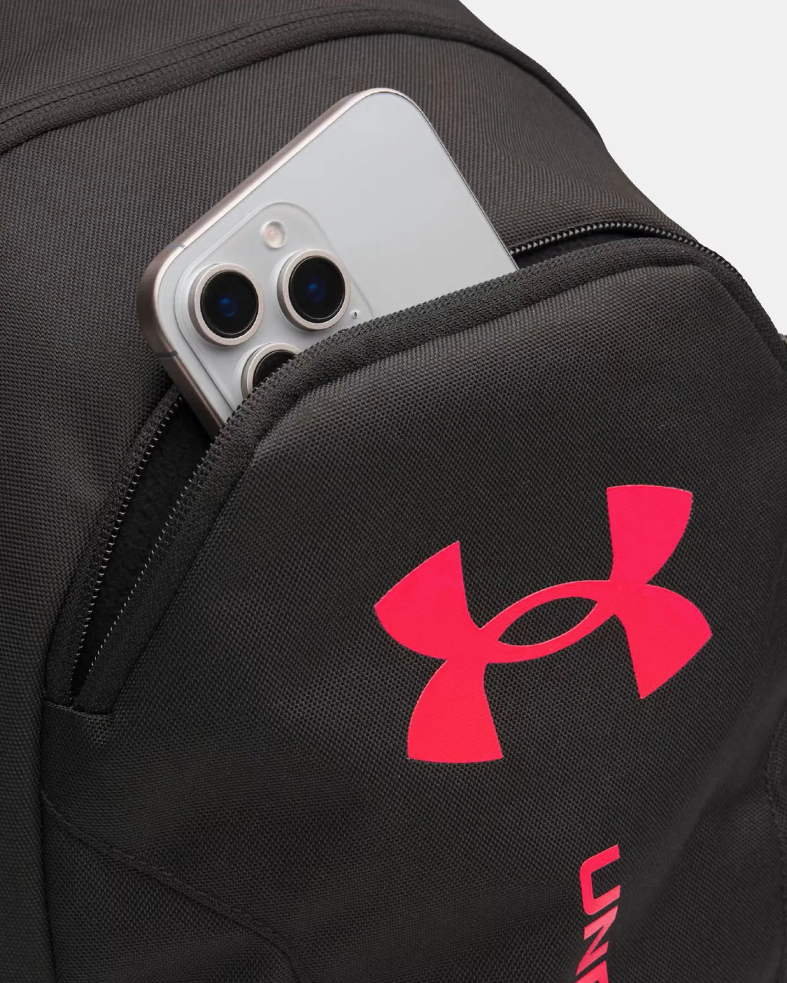 UNDER ARMOUR -ZAINO HUSTLE LITE BACKPACK NEO CON DETTAGLI ROSSI, 6000399_0002