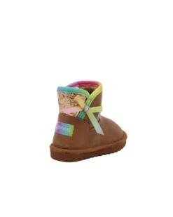 UNICORNO - Stivaletto beige con pelliccia interna