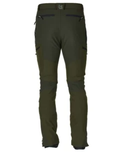 UNIVERS - PANTALONE DA CACCIA ERGO VERDE SCURO IN SOFTSHELL U-TEX IMPERMEABILE