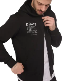 UOMO FELPA FULL ZIP CON CAPPUCCIO