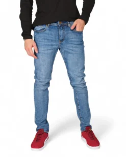 UOMO JEANS 5 TASCHE BLU