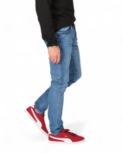 UOMO JEANS 5 TASCHE BLU