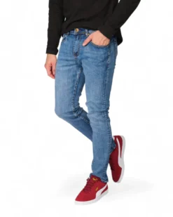 UOMO JEANS 5 TASCHE BLU