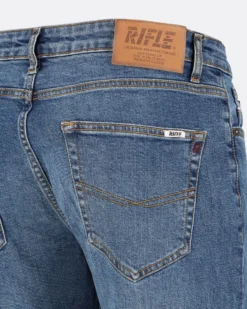 UOMO JEANS 5 TASCHE LAVAGGIO MEDIO