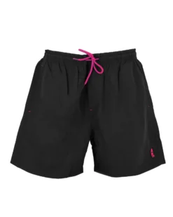 WAIKIKI RUN - BOXER DA MARE NERO CON DETTAGLI FUXIA, MENELAO