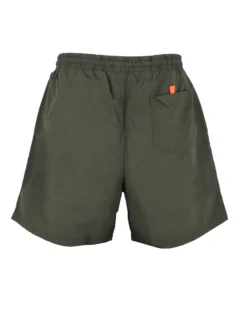 WAIKIKI RUN - BOXER DA MARE VERDE SCURO CON DETTAGLI ARANCIONI, MENELAO