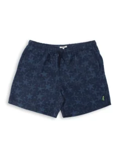 WAIKIKI RUN - BOXER MARE BLU CON DETTAGLI GRAFICI DA UOMO, DEVARON