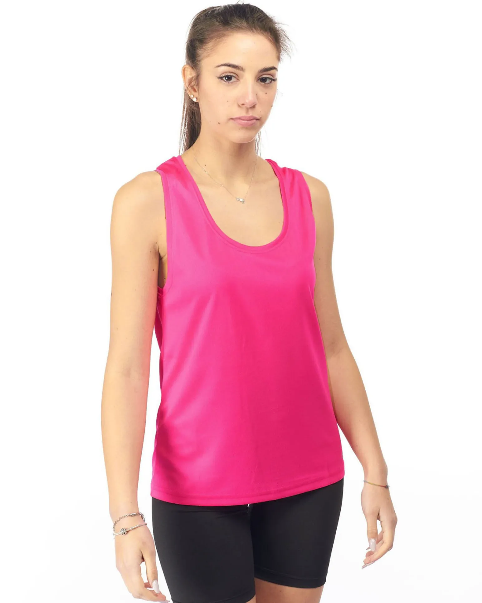 WAIKIKI RUN - CANOTTA SPORTIVA FUXIA FLUO DA DONNA - ASIA