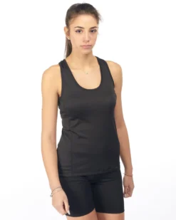 WAIKIKI RUN - CANOTTA SPORTIVA NERA  DA DONNA - IRMA