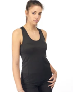 WAIKIKI RUN - CANOTTA SPORTIVA NERA DA DONNA - IRMA