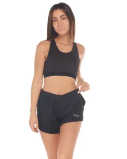 WAIKIKI RUN - PANTALONCINO DA RUNNING NERO DA DONNA - COSIMA