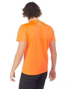 WAIKIKI RUN - T shirt da running arancione fluo in meh traspirante