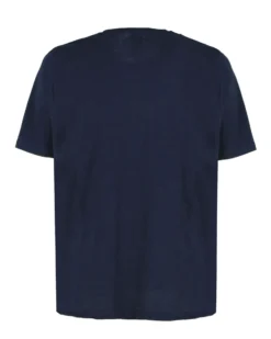 WAIKIKI RUN - T-SHIRT MEZZA MANICA CON TASCHINO BLU CON DETTAGLI FLOREALI, URANIO