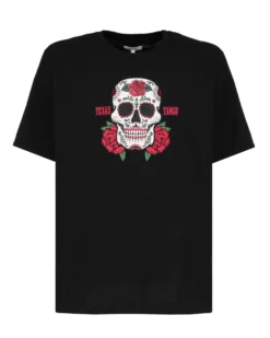 WAIKIKI RUN - T-SHIRT MEZZA MANICA NERA CON DETTAGLI GRAFICI TENERIFE DA UOMO - NETTUNO