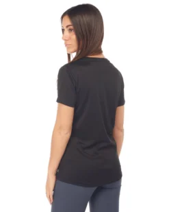 WAIKIKI RUN - T-SHIRT MEZZA MANICA NERA DA DONNA - ISIDE