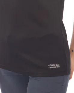 WAIKIKI RUN - T-SHIRT MEZZA MANICA NERA DA DONNA - ISIDE