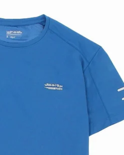 WAIKIKI RUN - T-SHIRT MEZZA MANICA SPORTIVA BLU ELETTRICO DA UOMO - ARGO
