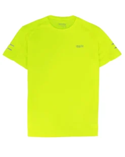 WAIKIKI RUN - T-SHIRT MEZZA MANICA SPORTIVA GIALLO FLUO DA UOMO - ARGO