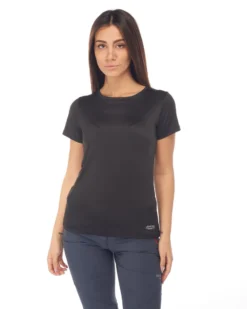 WAIKIKI RUN - T-SHIRT MEZZA MANICA SPORTIVA NERA DA DONNA - LORELLA