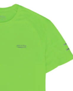 WAIKIKI RUN - T-SHIRT MEZZA MANICA SPORTIVA VERDE FLUO DA UOMO - ARGO
