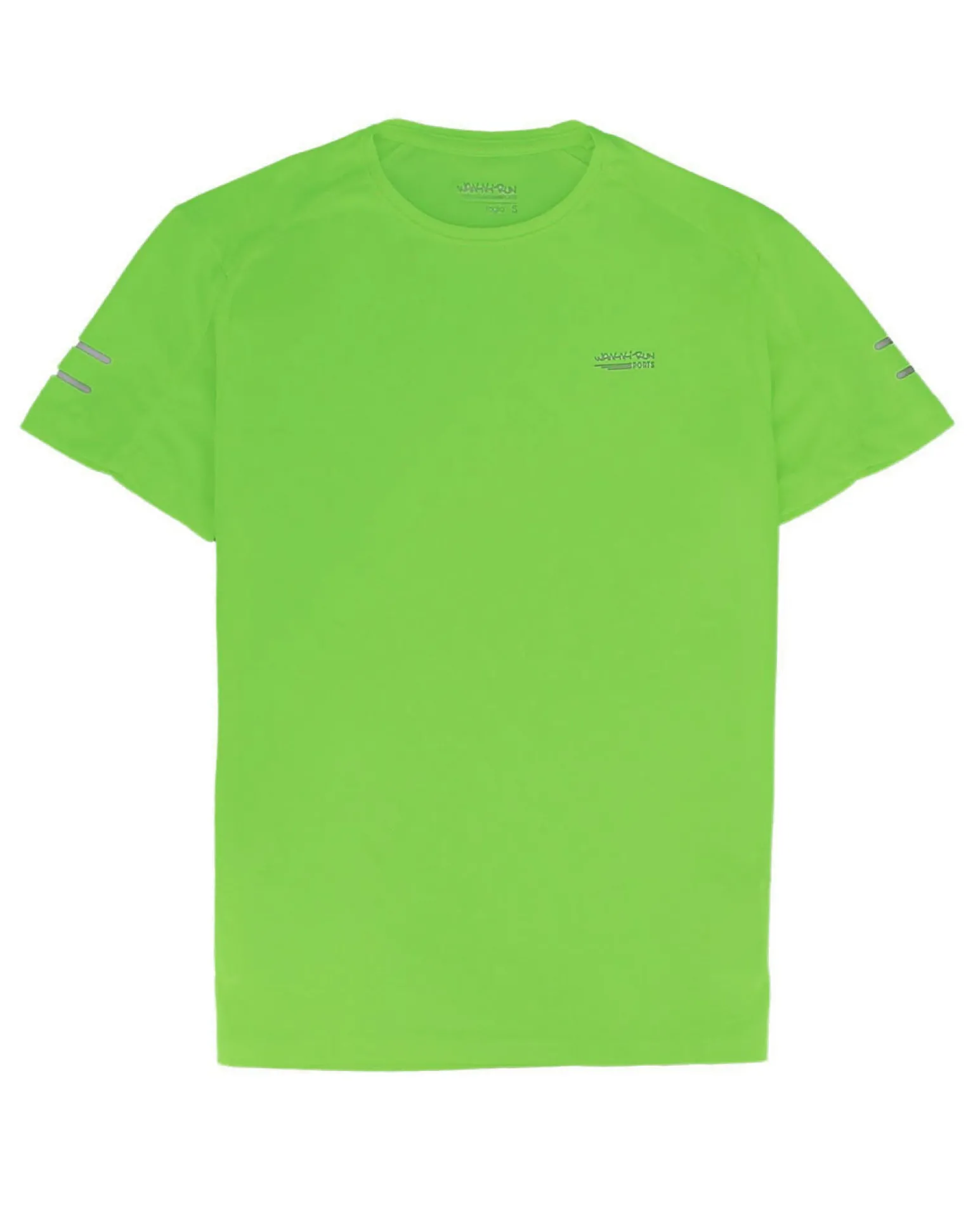 WAIKIKI RUN - T-SHIRT MEZZA MANICA SPORTIVA VERDE FLUO DA UOMO - ARGO