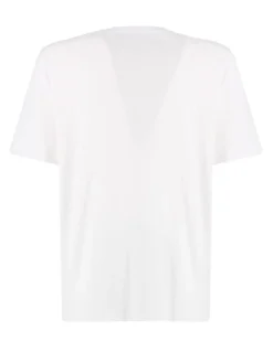 WAIKIKI RUN - T-SHIRT MEZZA MANICA BIANCA CON DETTAGLI A RIGHE VERDI DA UOMO - NETTUNO