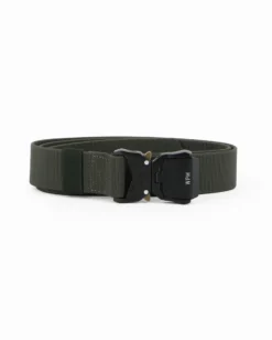 WAMPUM - Cintura tattica elasticizzata verde militare da uomo con scatola