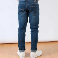 WAMPUM - JEANS 5 TASCHE SABBIATO MEDIO ELASTICIZZATO