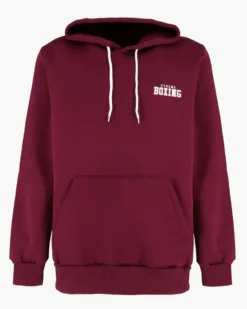 XTREME BOXING - FELPA CON CAPPUCCIO BORDEAUX DA UOMO