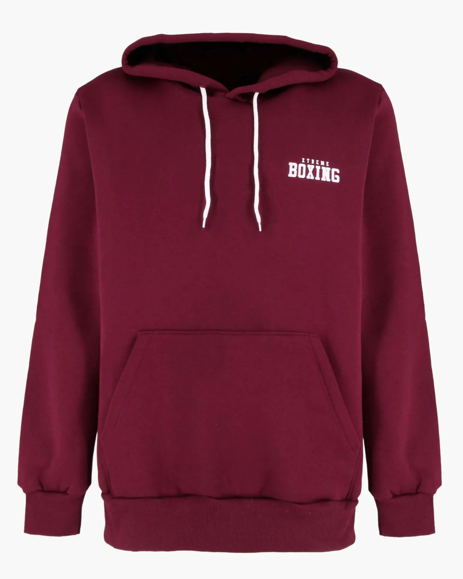 XTREME BOXING - FELPA CON CAPPUCCIO BORDEAUX DA UOMO