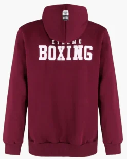 XTREME BOXING - FELPA CON CAPPUCCIO BORDEAUX DA UOMO