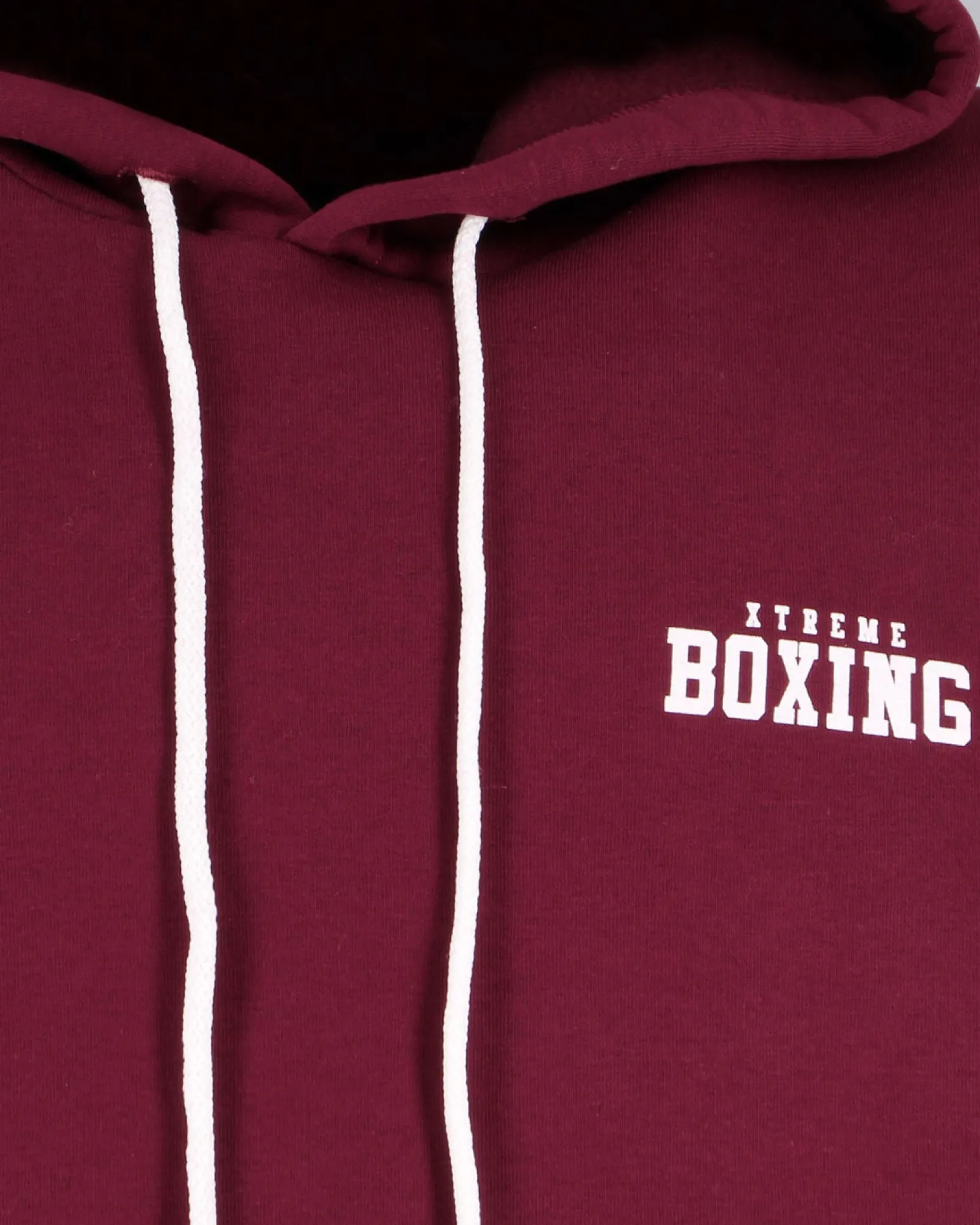 XTREME BOXING - FELPA CON CAPPUCCIO BORDEAUX DA UOMO