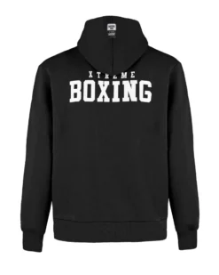 XTREME BOXING - FELPA CON CAPPUCCIO NERA DA UOMO