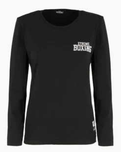 XTREME BOXING - MAGLIA NERA A MANICA LUNGA DA DONNA